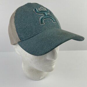Hooey Hat FlexFit Trucker Hat Fitted L/XL Cap Blue Gray Cowboy Western